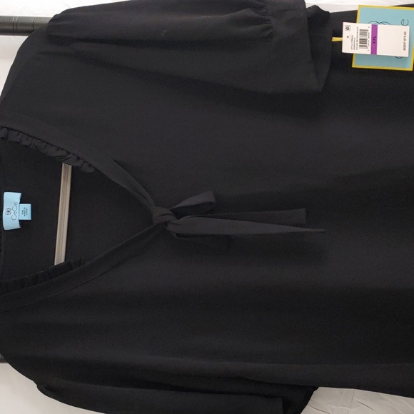 Cece size XXL Black Blouse NWT - Picture 5 of 7
